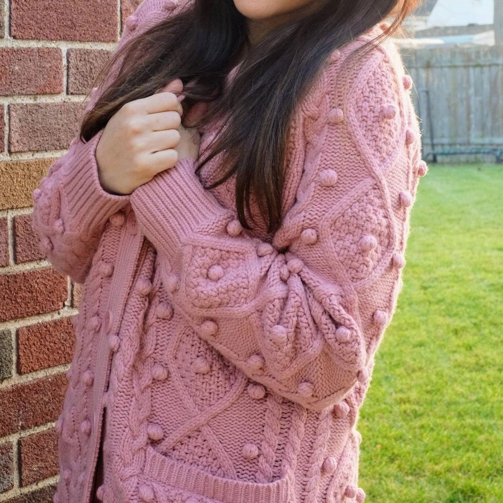 Aritzia Pink Alps Cardigan